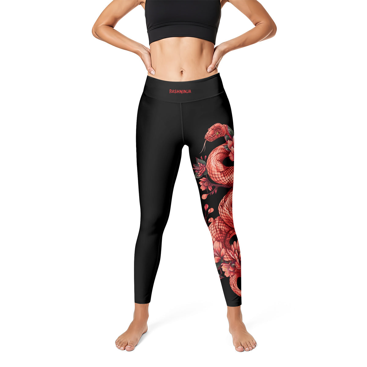Rashninja Blossoming Snake Women's Leggings