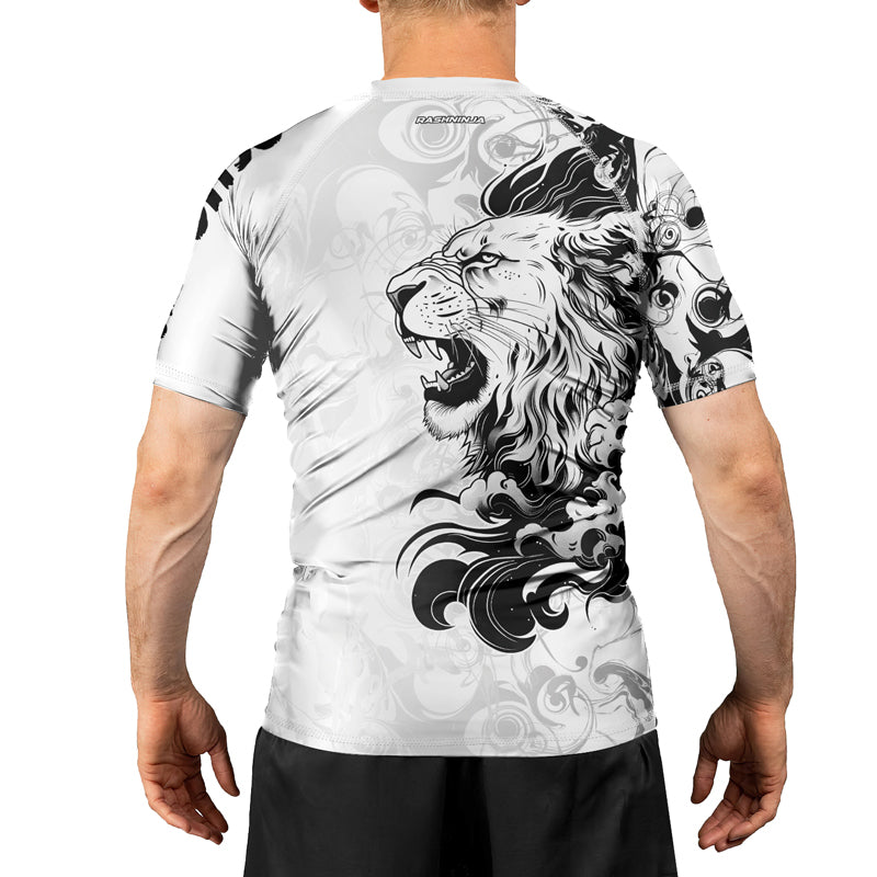 Rashninja Mystic Mane Men's Short Sleeve Rash Guard | Lion Fightwear