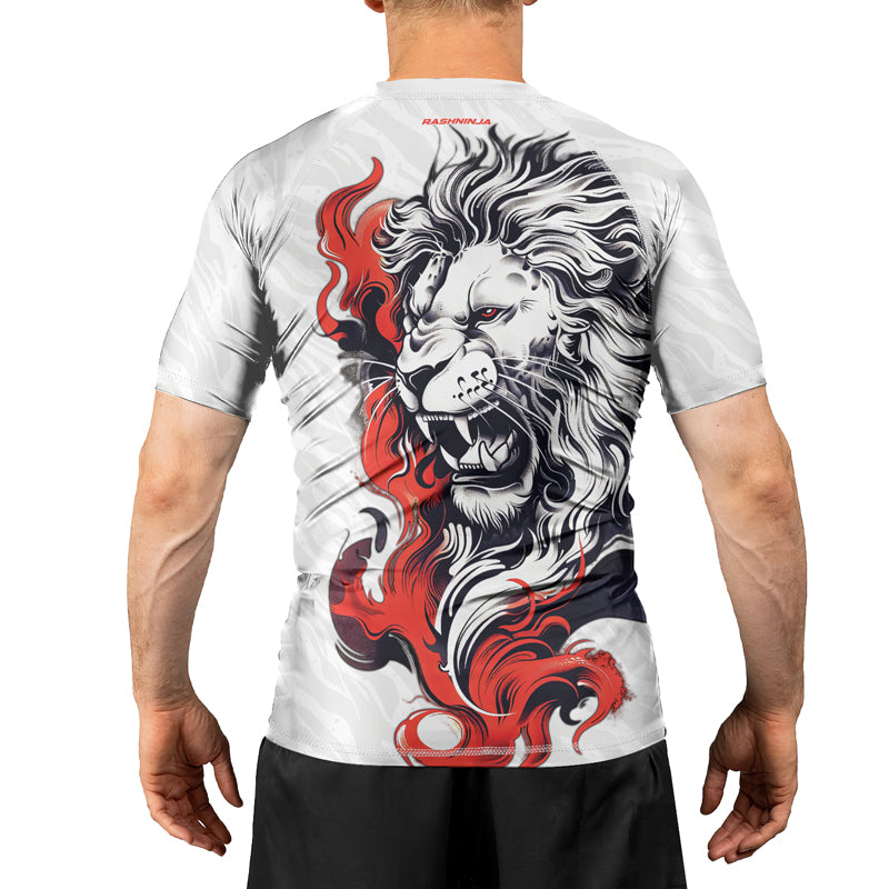 Rashninja Untamed Majesty Men's Short Sleeve Rash Guard | Fightwear