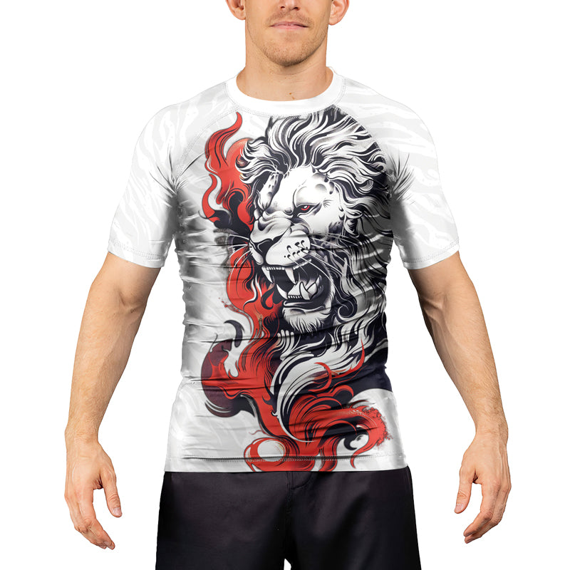 Rashninja Untamed Majesty Men's Short Sleeve Rash Guard | Fightwear