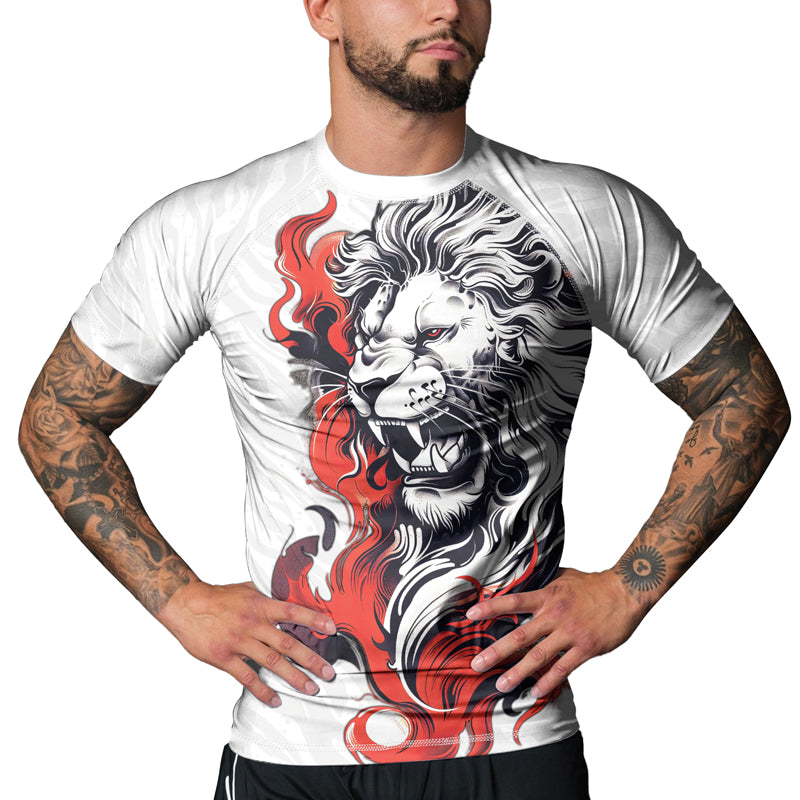 Rashninja Untamed Majesty Men's Short Sleeve Rash Guard | Fightwear