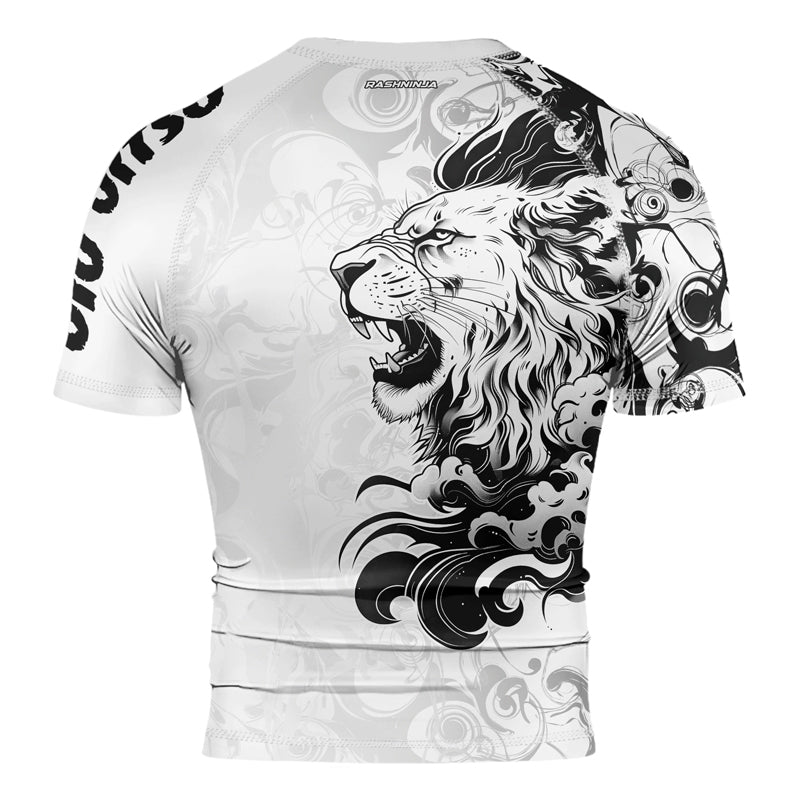 Rashninja Mystic Mane Men's Short Sleeve Rash Guard | Lion Fightwear