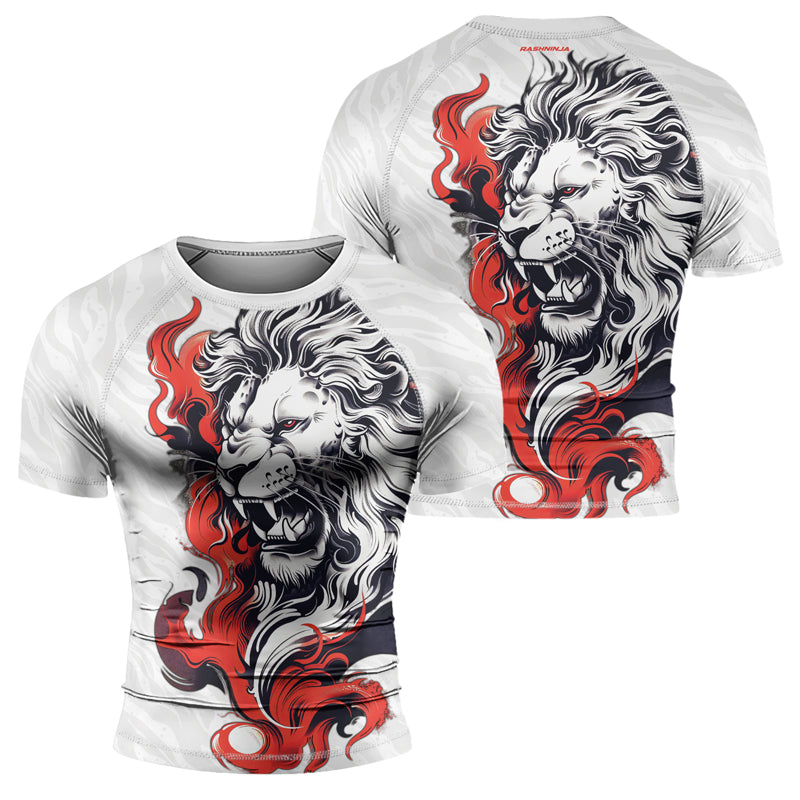 Rashninja Untamed Majesty Men's Short Sleeve Rash Guard | Fightwear