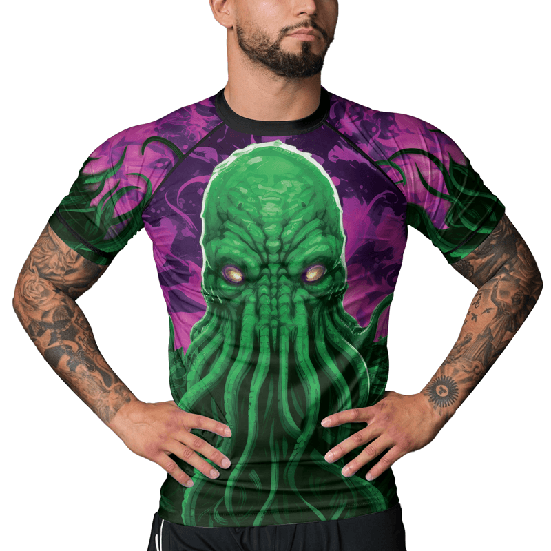 Rashninja Madness Manifest Octopus Men's Short Sleeve Rash Guard - Rashninja LLC