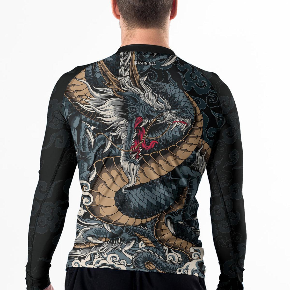 Rashninja Dragon Power Men's Long Sleeve Rash Guard | Fightwear