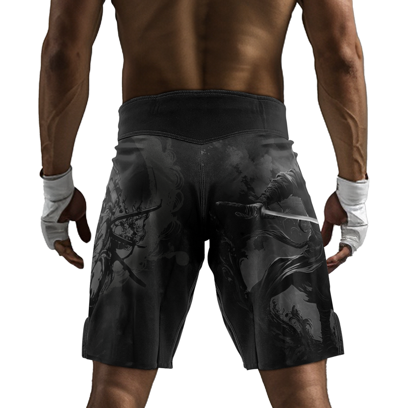Rashninja Warrior's Whispers Men's Fight Shorts