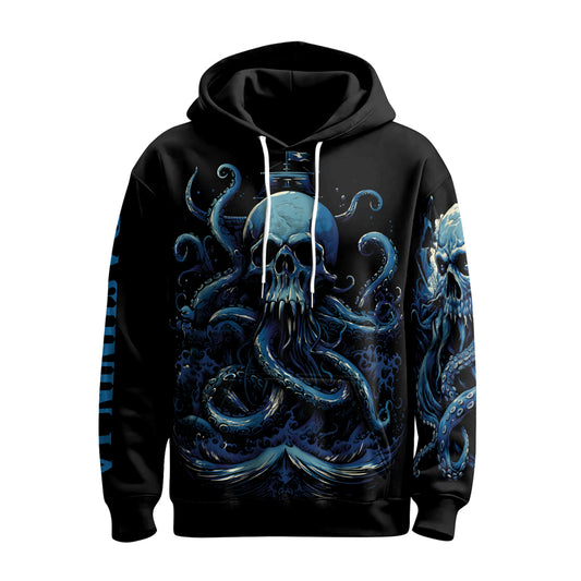 Rashninja Dreadbone Octopus AOP Hoodie | Jiu Jitsu Octopus Hoodie