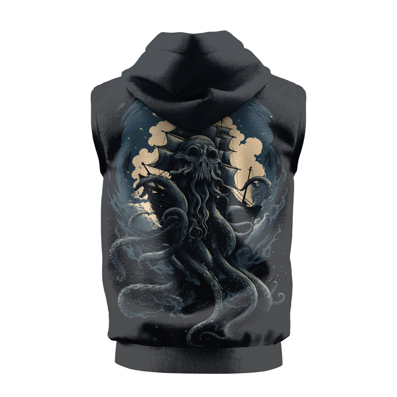 Rashninja Ocean’s Octopus Sleeveless Hoodie | MMA Sleeveless Hoodie