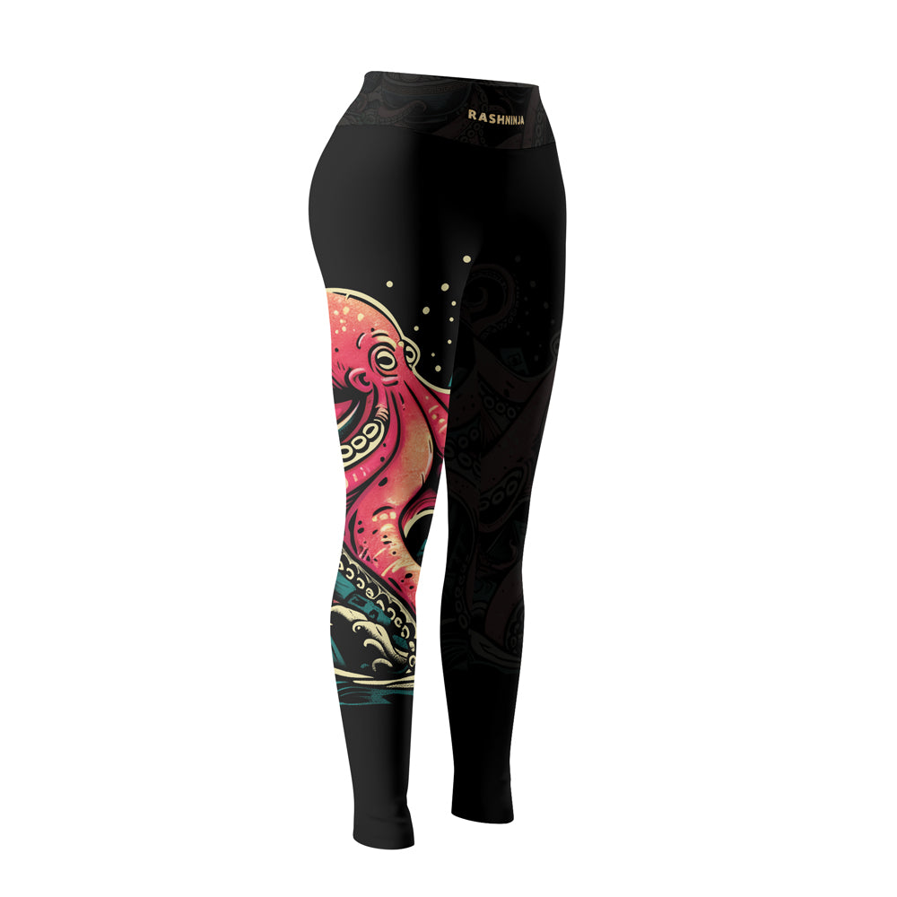 Rashninja Octopus Ramen Glow Women's Leggings