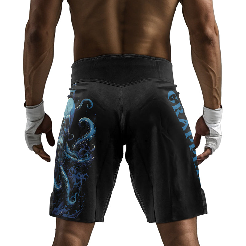 Rashninja Dreadbone Octopus Men's Fight Shorts | Compression Shorts