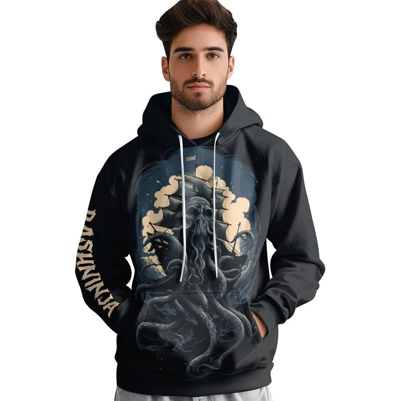 Rashninja Ocean’s Octopus AOP Hoodie | Jiu Jitsu Octopus Hoodie