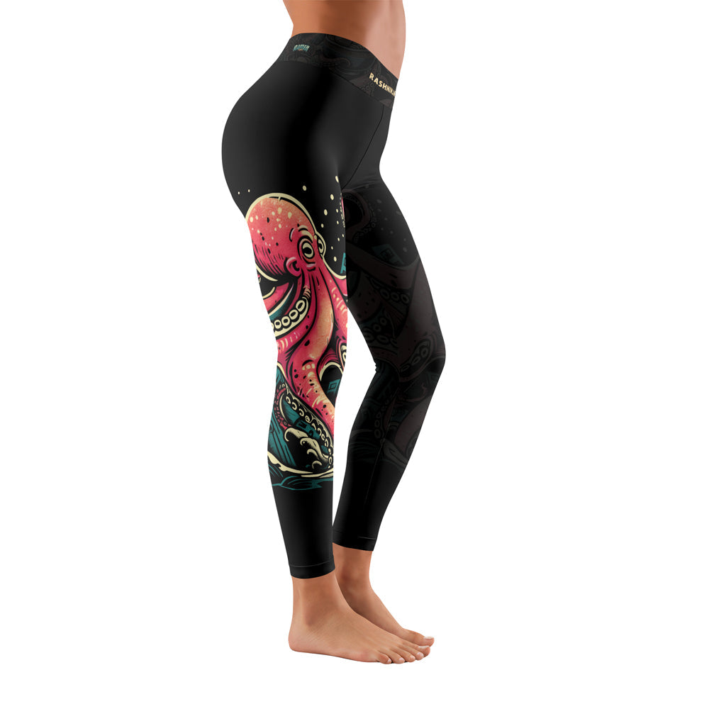 Rashninja Octopus Ramen Glow Women's Leggings