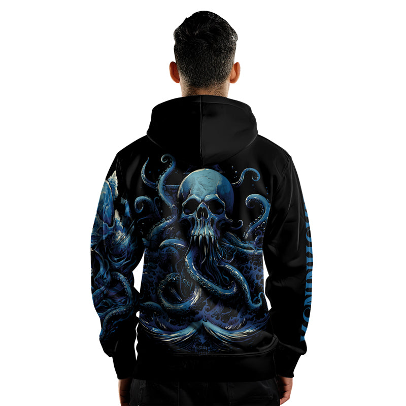 Rashninja Dreadbone Octopus AOP Hoodie | Jiu Jitsu Octopus Hoodie