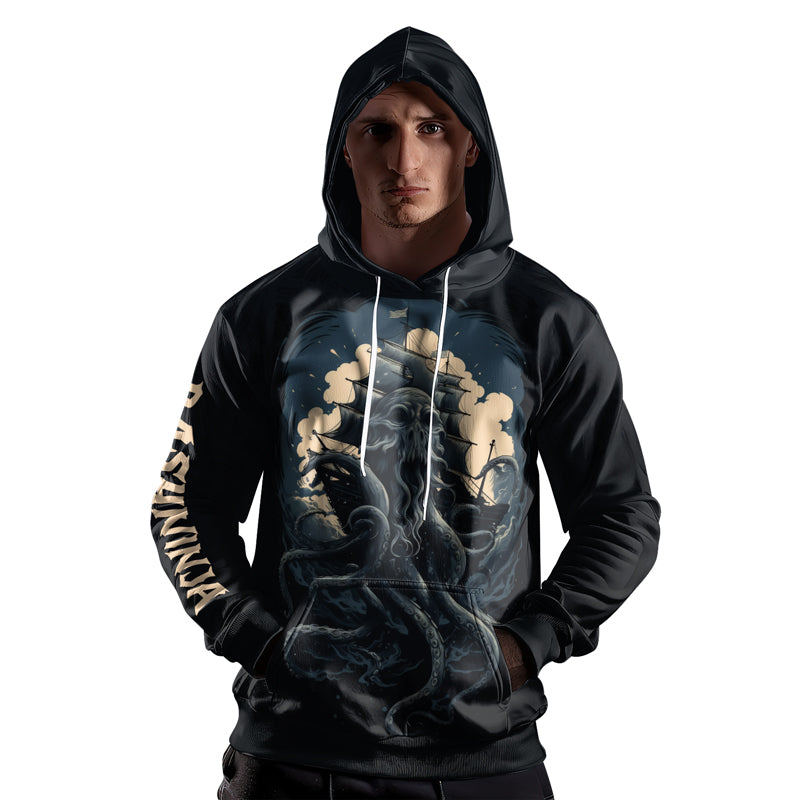 Rashninja Ocean’s Octopus AOP Hoodie | Jiu Jitsu Octopus Hoodie