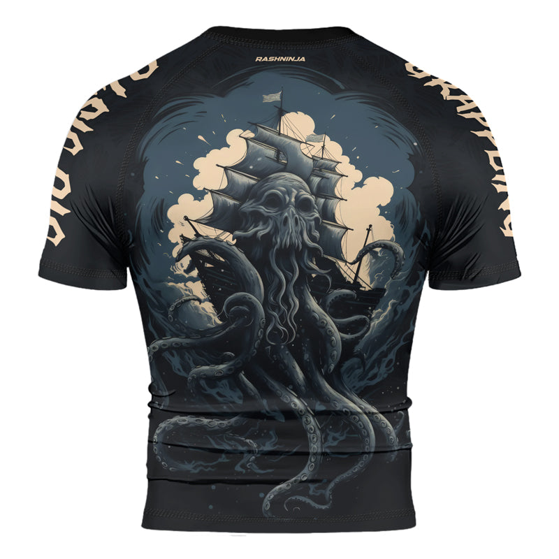 Rashninja Ocean’s Octopus Men's Short Sleeve Rash Guard | Rash Guard