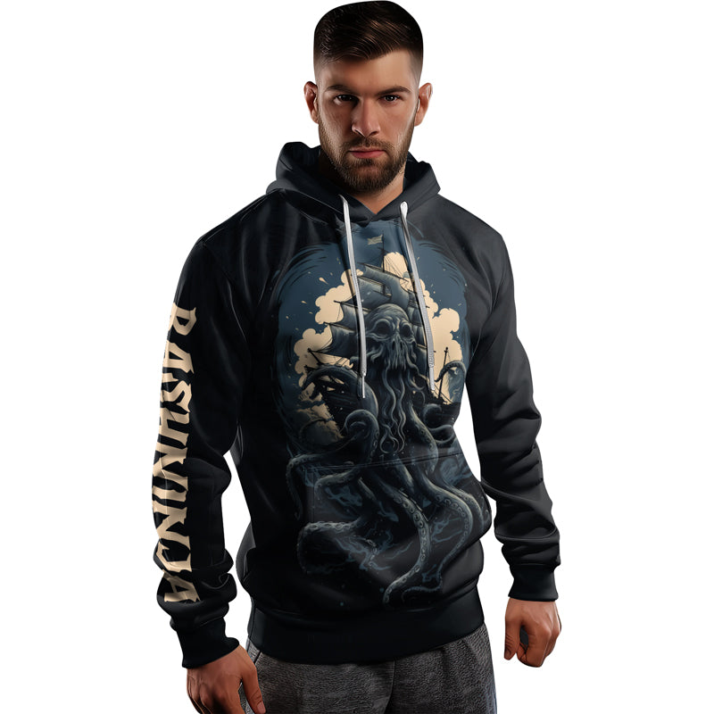 Rashninja Ocean’s Octopus AOP Hoodie | Jiu Jitsu Octopus Hoodie