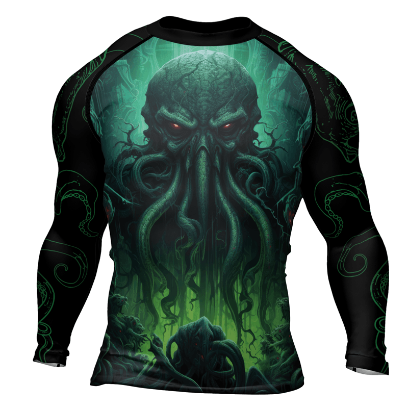 Rashninja Majestic Octopus Men's Long Sleeve Rash Guard - Rashninja LLC