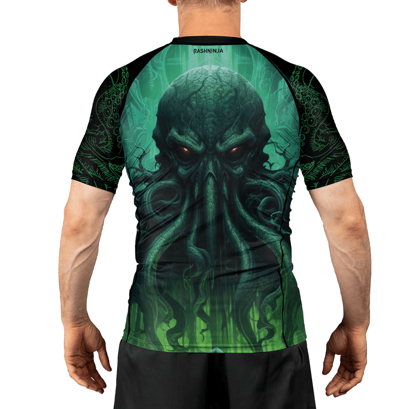 Rashninja Majestic Octopus Men's Short Sleeve Rash Guard - Rashninja LLC