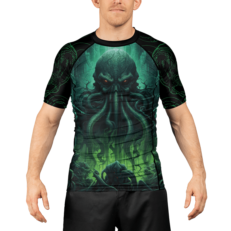 Rashninja Majestic Octopus Men's Short Sleeve Rash Guard - Rashninja LLC