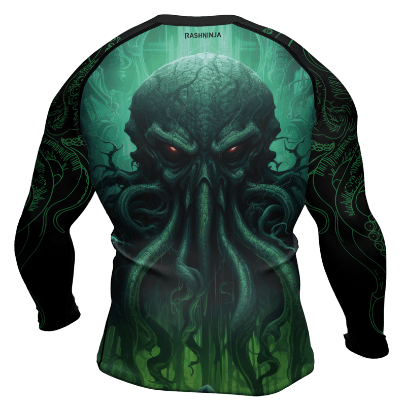 Rashninja Majestic Octopus Men's Long Sleeve Rash Guard - Rashninja LLC