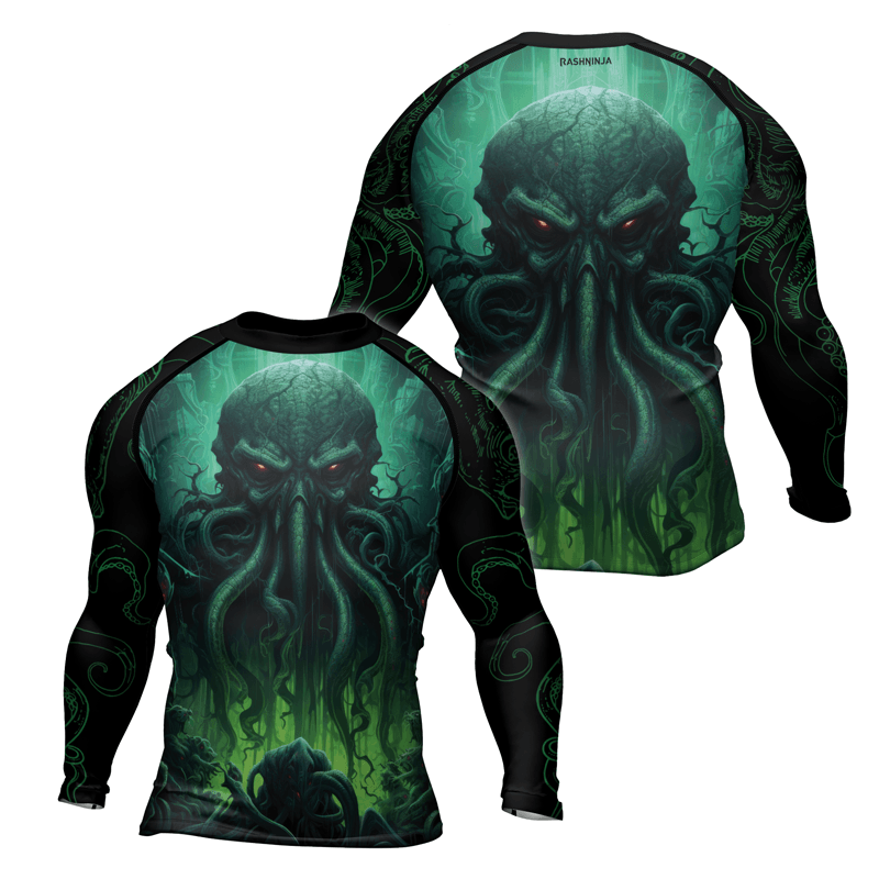 Rashninja Majestic Octopus Men's Long Sleeve Rash Guard | Fightwear