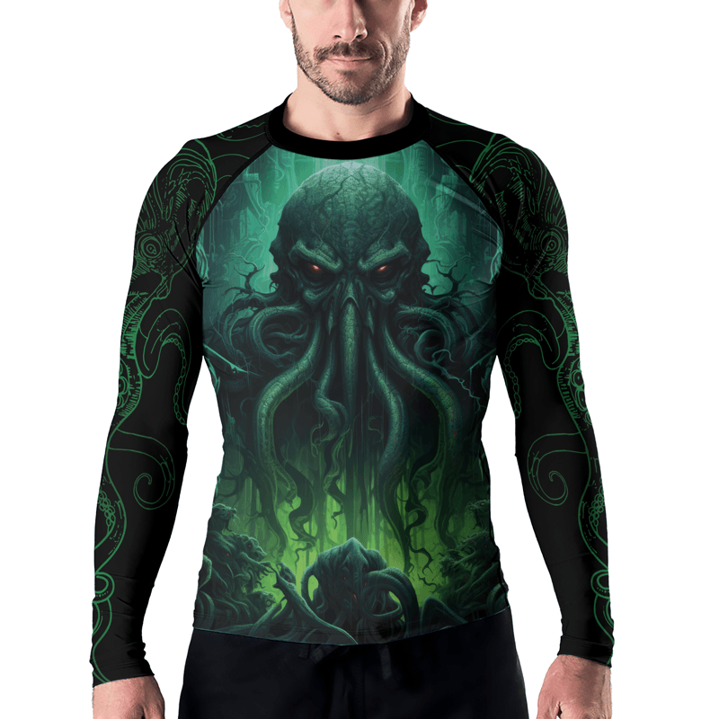 Rashninja Majestic Octopus Men's Long Sleeve Rash Guard | Fightwear