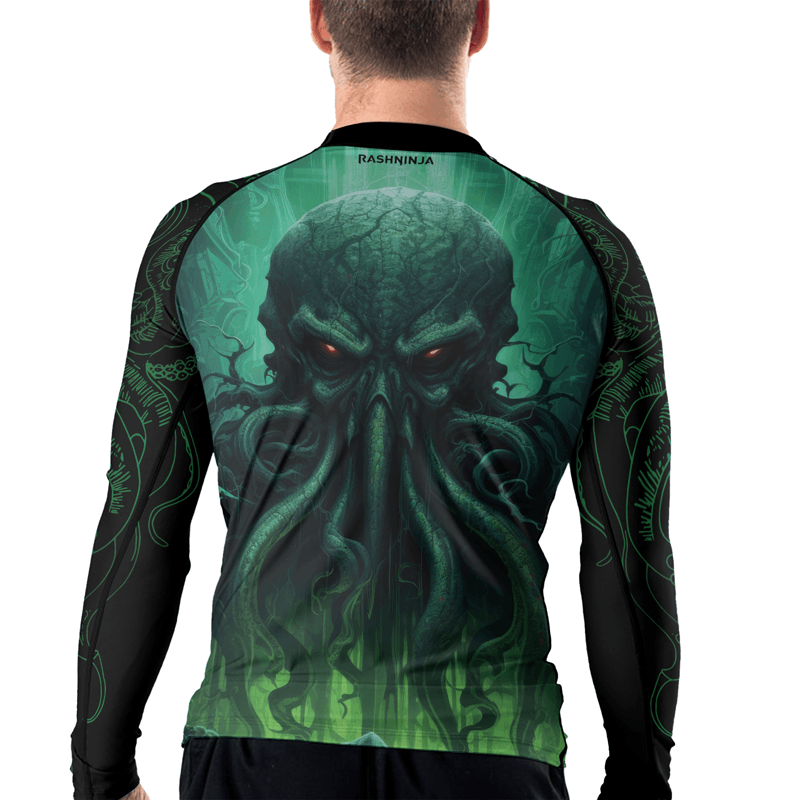 Rashninja Majestic Octopus Men's Long Sleeve Rash Guard - Rashninja LLC