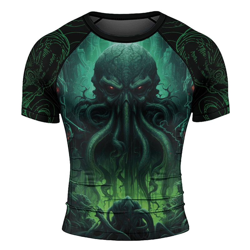 Rashninja Majestic Octopus Men's Short Sleeve Rash Guard - Rashninja LLC