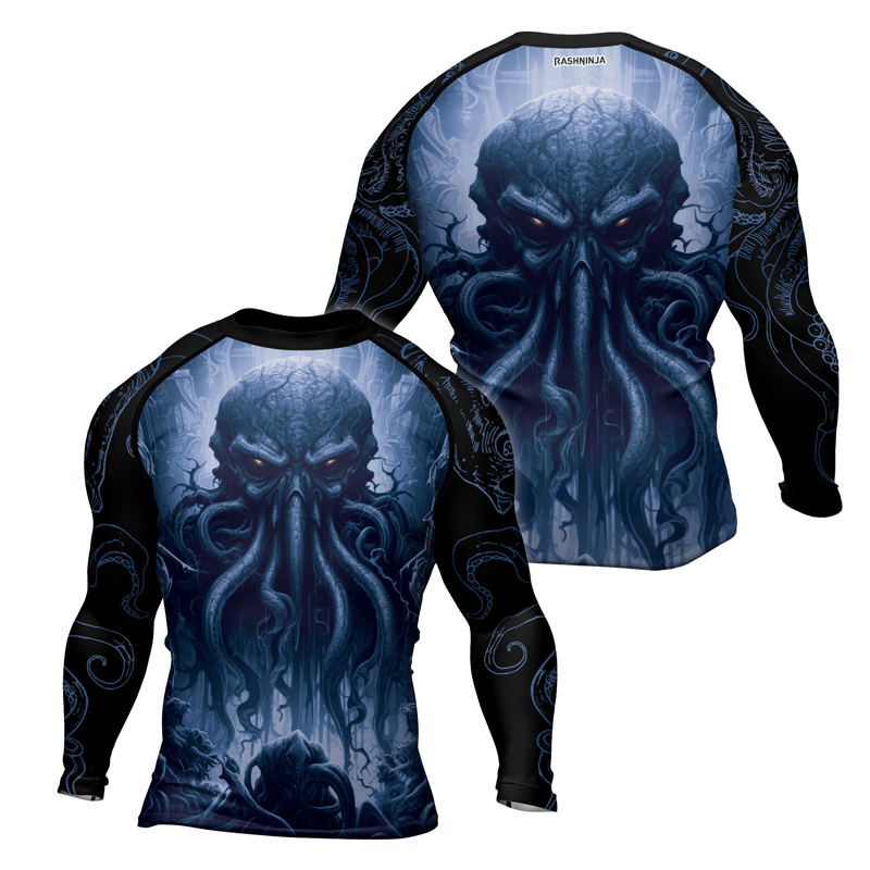 Rashninja Majestic Octopus Men's Long Sleeve Rash Guard | Fightwear