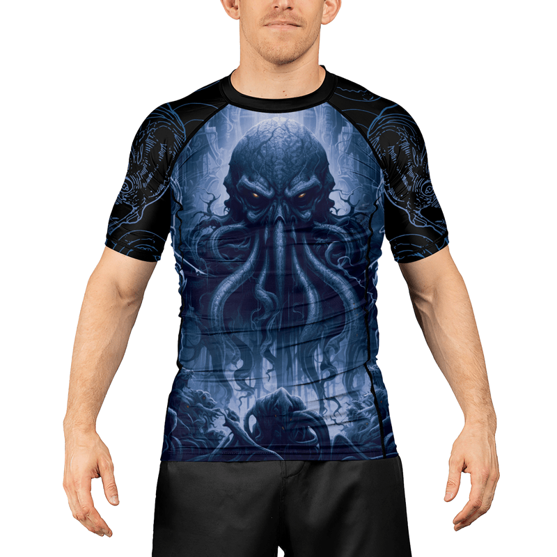 Rashninja Majestic Octopus Men's Short Sleeve Rash Guard - Rashninja LLC