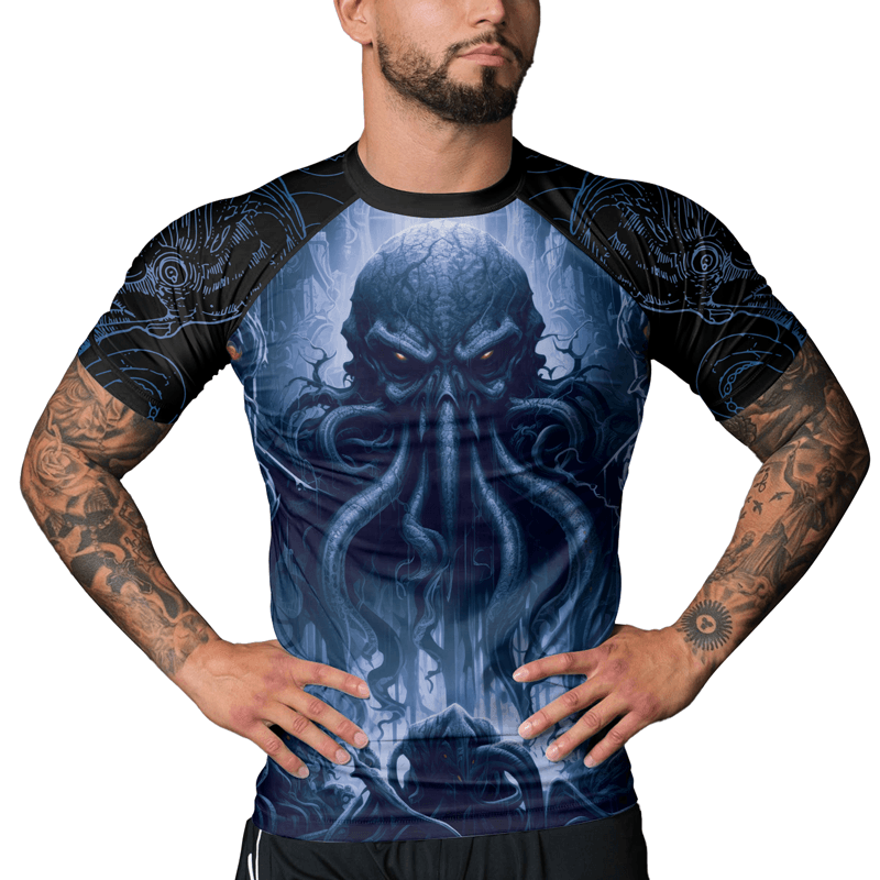 Rashninja Majestic Octopus Men's Short Sleeve Rash Guard - Rashninja LLC