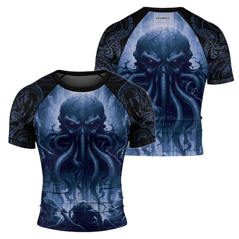 Rashninja Majestic Octopus Men's Short Sleeve Rash Guard - Rashninja LLC