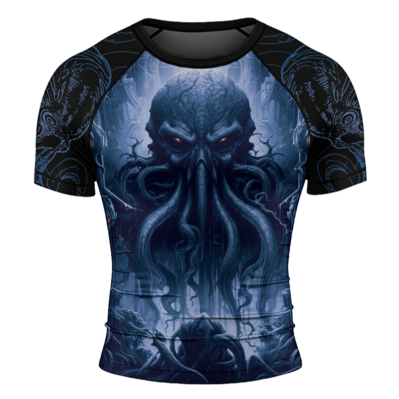 Rashninja Majestic Octopus Men's Short Sleeve Rash Guard - Rashninja LLC