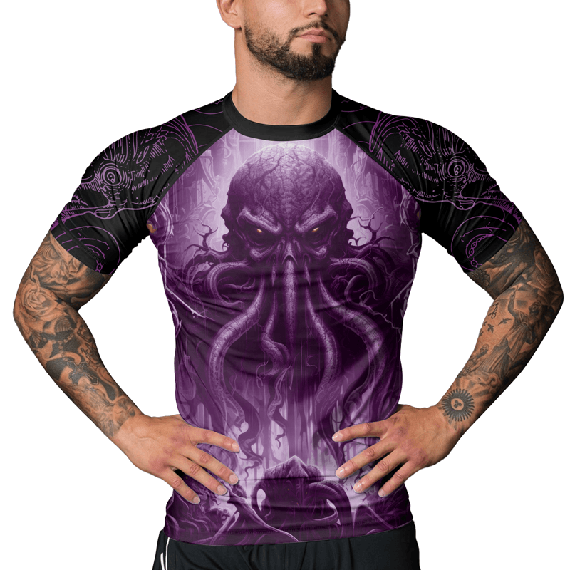 Rashninja Majestic Octopus Men's Short Sleeve Rash Guard - Rashninja LLC