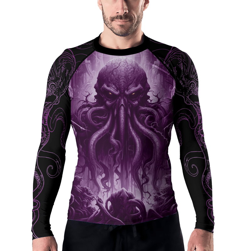 Rashninja Majestic Octopus Men's Long Sleeve Rash Guard - Rashninja LLC