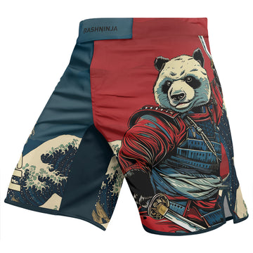 Rashninja Panda Samurai River Men's Fight Shorts