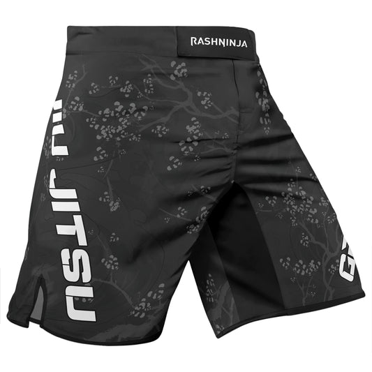 Rashninja Panda Bamboo Haven Men's Fight Shorts