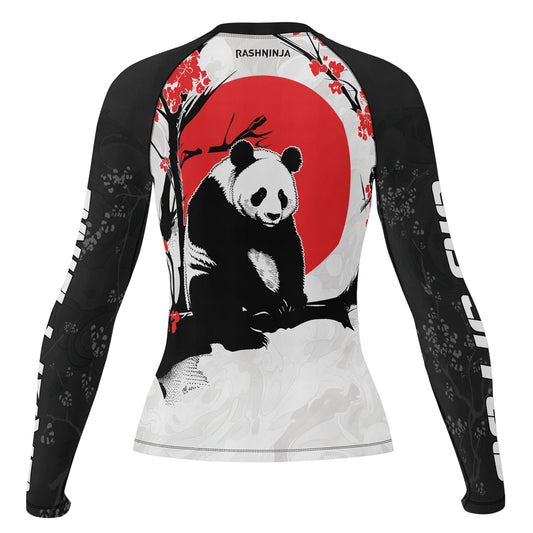 Rashninja Panda Bamboo Haven Women's Long Sleeve Rash Guard