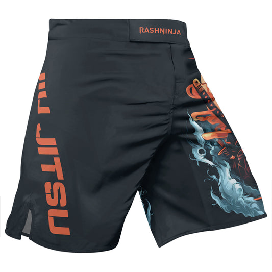 Rashninja Panda Samurai Honor Men's Fight Shorts
