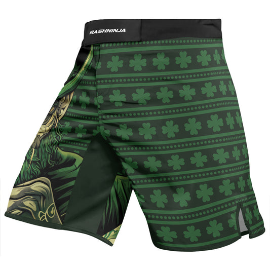 Rashninja Fighting Irish Leprechaun Fist Men's Fight Shorts
