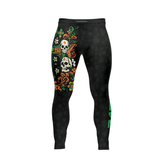 Rashninja Irish Skull Cross Shamrock Men's Spats