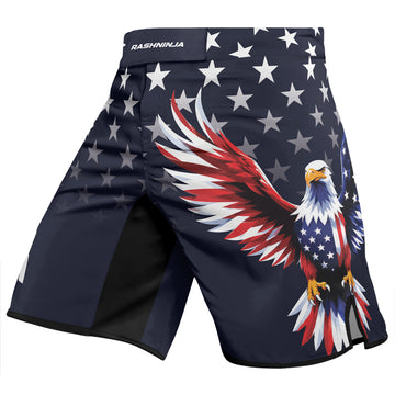 Rashninja American Patriot Eagle Men's Fight Shorts