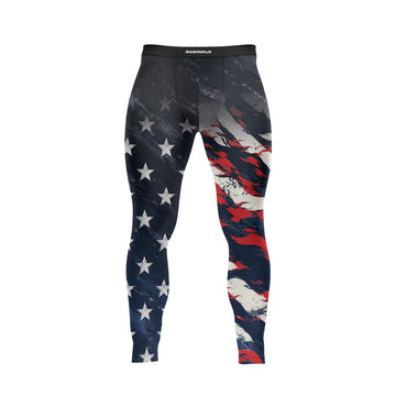 Rashninja Patriot Waving Flag Men's Spats