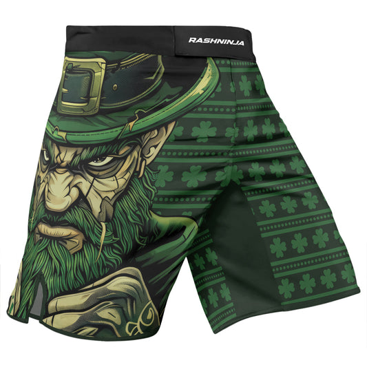 Rashninja Fighting Irish Leprechaun Fist Men's Fight Shorts