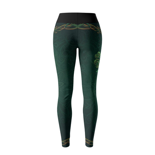 Rashninja Irish Golden Shamrock Women's Leggings
