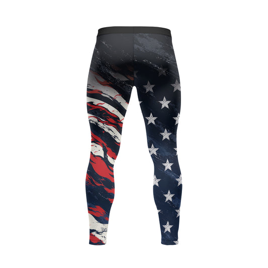 Rashninja Patriot Waving Flag Men's Spats