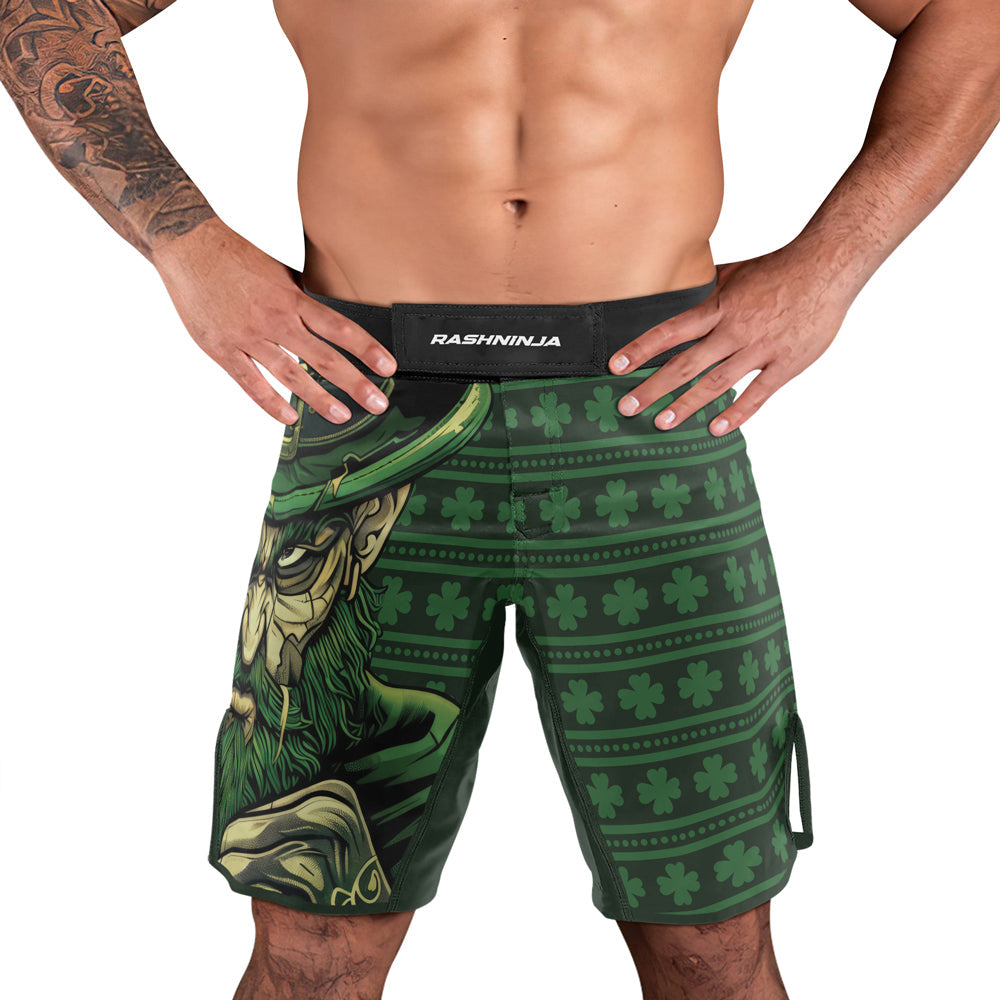 Rashninja Fighting Irish Leprechaun Fist Men's Fight Shorts