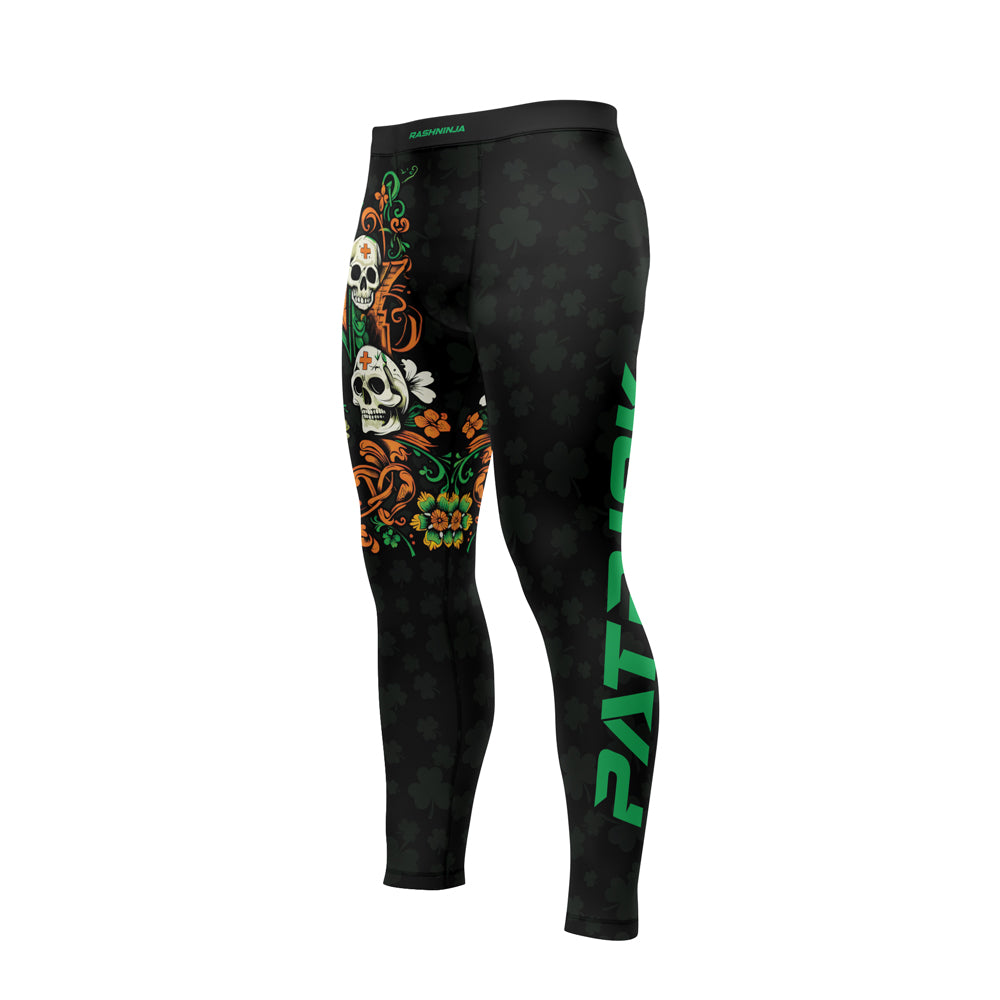 Rashninja Irish Skull Cross Shamrock Men's Spats