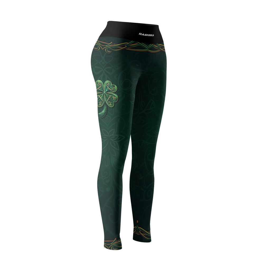 Rashninja Irish Golden Shamrock Women's Leggings