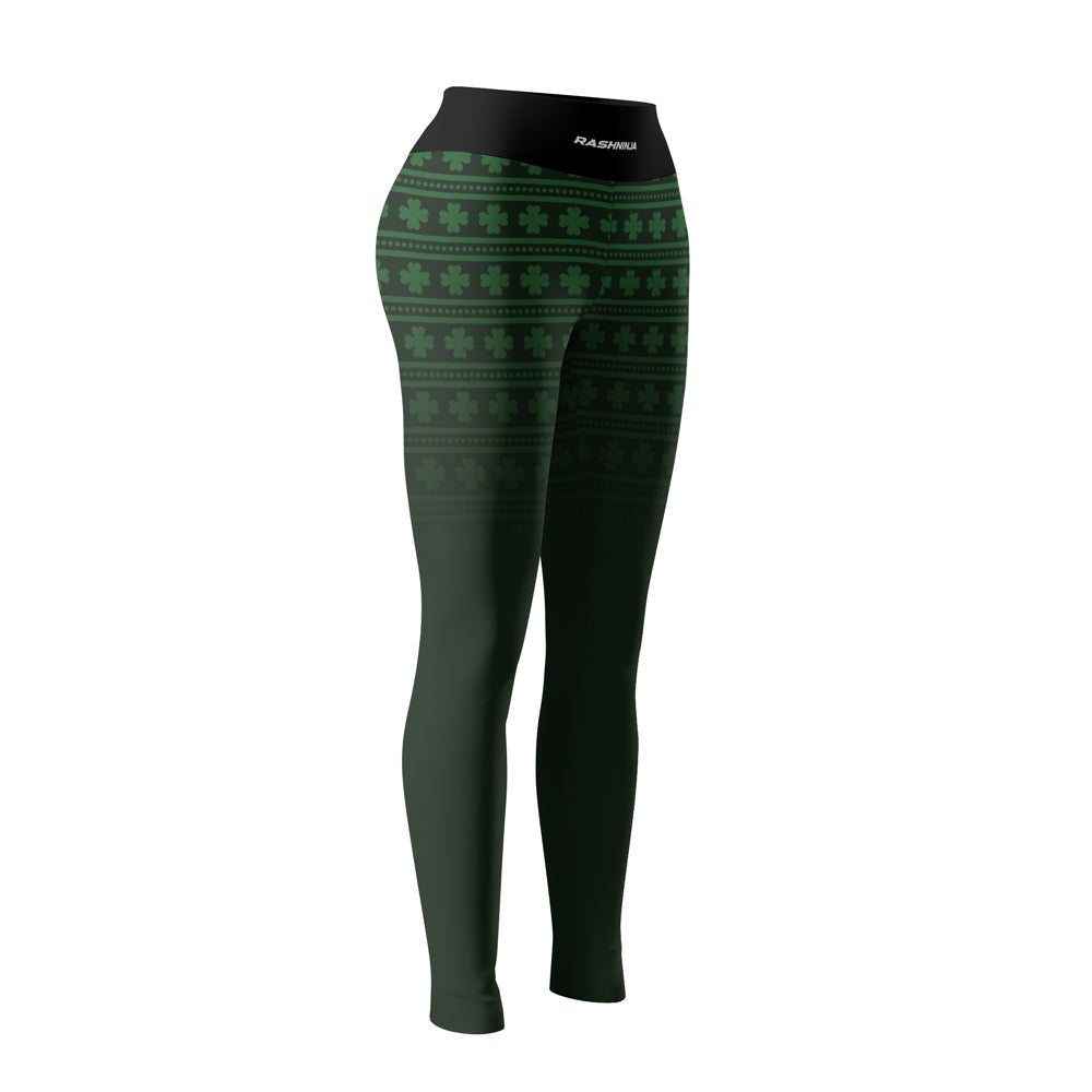 Rashninja Fighting Irish Leprechaun Fist Women's Leggings